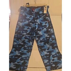 OshKosh Bgosh Kids Camo(BLUE) Pants Size 10 Adjustable Waist Camouflage EUC